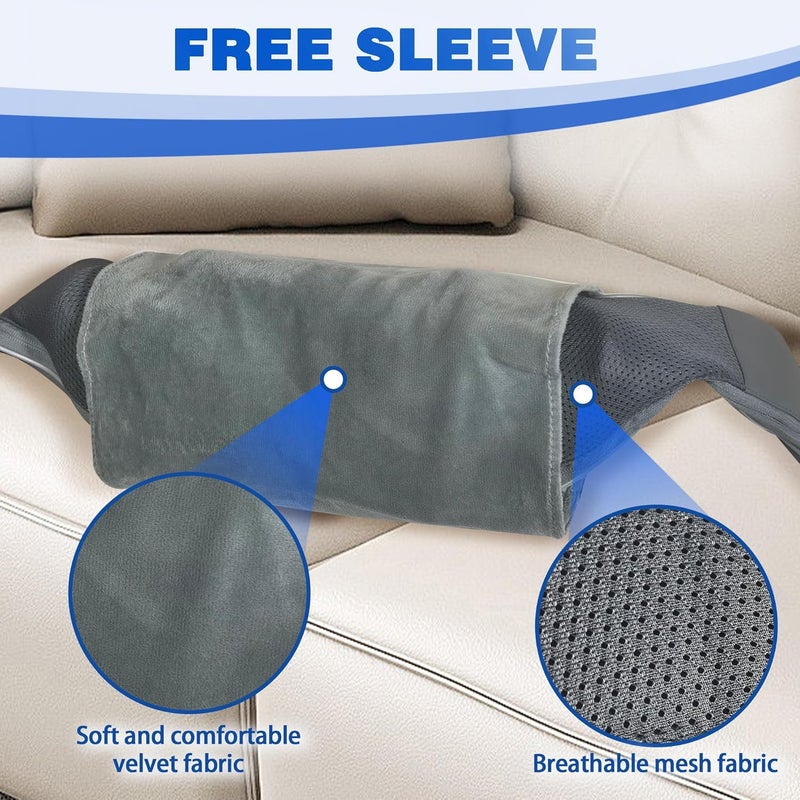 Joyset Shiatsu Neck and Back Massager with Heat,Electric Shoulder Massager for Pain Relief Deep Tissue,3D Kneading Massage with Cloth Cover Easy to Clean Best Gift for Men Women Parents (Gray) - Image 4